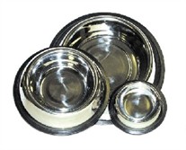 2 Quart Non-Tip Stainless Steel Dog Bowl