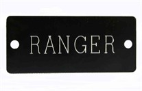Gold Or Black Aluminum Dog Name Plate