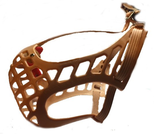 Rottweiller and Bull Mastiff Plastic Basket Muzzle