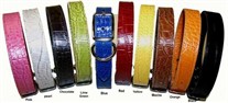 Faux Crocodile Dog Collars & Leashes