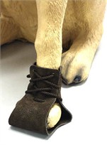 Suede Leather Lace Up Dog Boots