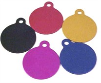 Round Hang ID Pet Tag