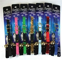 Safety Stretch Leather Cat Collar