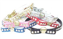 Rhinestone Bow Collar  3/8 in wide 