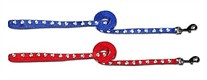 Reflective Paw Print Nylon Lead