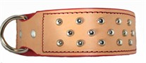 Russet Leather Dog Collar with Studs