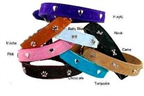 Suede Leather Collar 1 inch wide