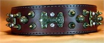 Thor's Hammer with Brass Leather Collar
