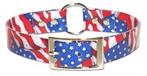 Stars and Stripes Dog Collar 3/4 inch wide