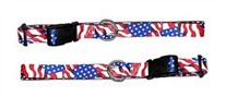 USA Printed Webbing Kwik Klip Collars 1 inch wide