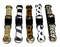 The Wild Ones 1 Inch Wide Faux Fur Dog Collars